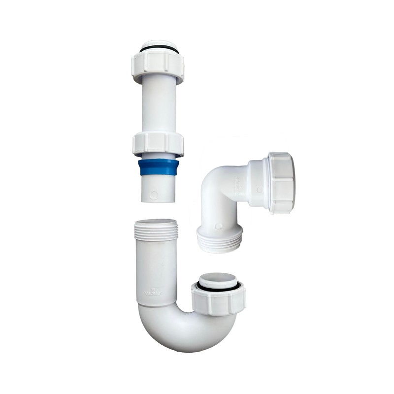 Univeral Adjustable Sink Swivel P Trap 40mm (1.1/2") Telescopic Trap