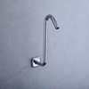 Angled Shower Arm with Flange S Shaped Rainfall Shower Head