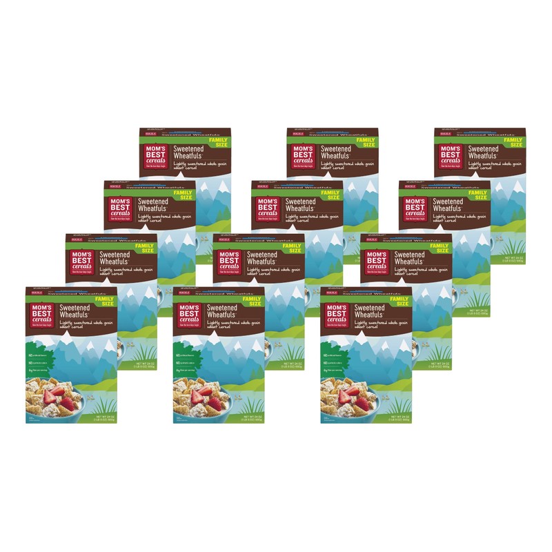 Mom's Best Sweetened Wheatfuls Cereal, Whole Grain, No High Fructose