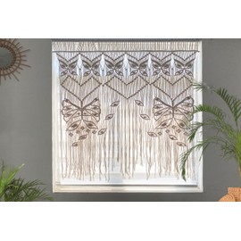 Youngeast Large Macrame Wall Hanging Boho Wall Hanging Boho Tapestry Large Wall Decor Butterfly Curtain Bedroom Headboard Living Room Curtain 35”W X 39”H