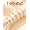 THUNARAZ Stackable Rings for Women Non Tarnish 14k Gold Plated