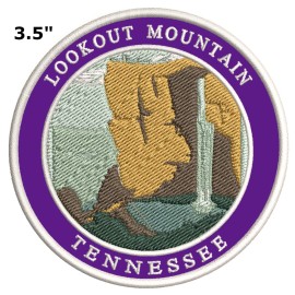 Athena Brands Lookout Mountain Tennessee Embroidered Patch Iron / Sew-On Souvenir Applique