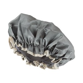 VOCOSTE Shower Cap Hair Cap Double Layer Waterproof Reusable Bath Spa SPA Face Wash 1 Piece Gray