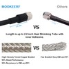 MOOKEERF 2ft 2PCS KMR400 PL259 Male to Male Coaxial Cable