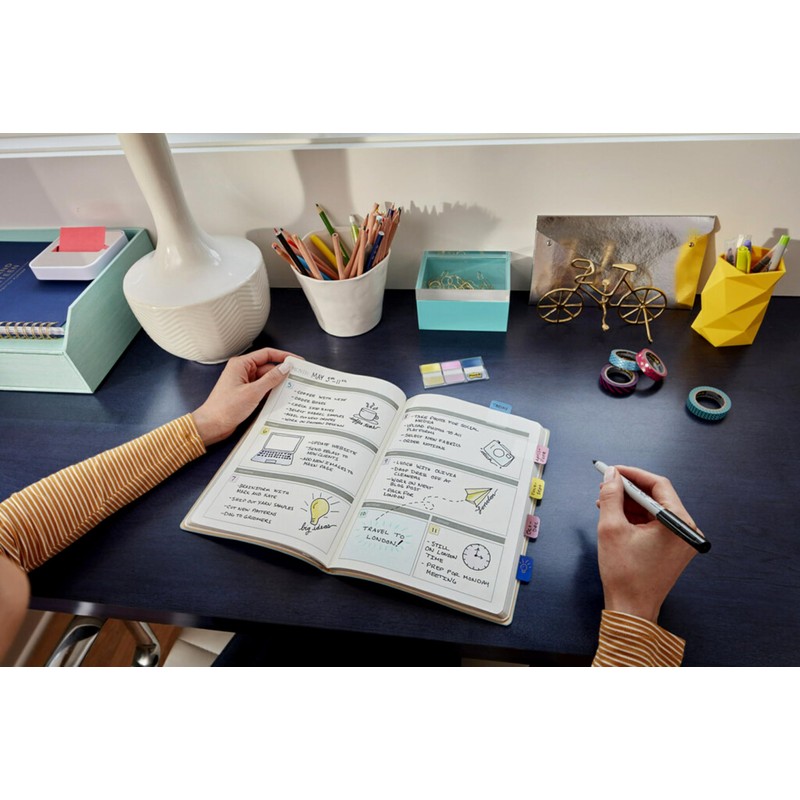 Post-it Foil Tabs, Iridescent Colors, 36 Tabs/Pack, 1 in x