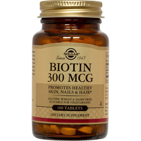 Solgar Biotin 300mcg 100 Tablets