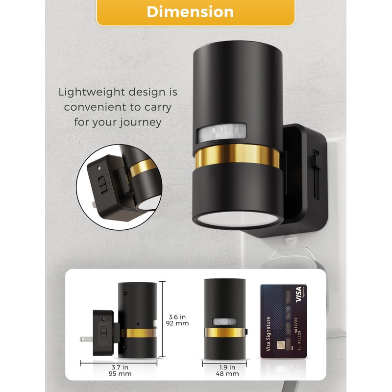 L LOHAS LED Night Light, Motion Sensor Night Light Plug