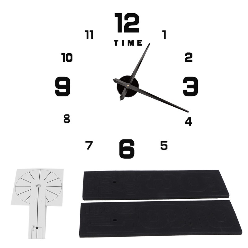 Wall Clock Large DIY Home Living Room Modern Art Decoration
