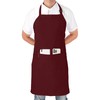 Utopia Kitchen 2 Pack Bib Apron, Adjustable with 2 Pockets,