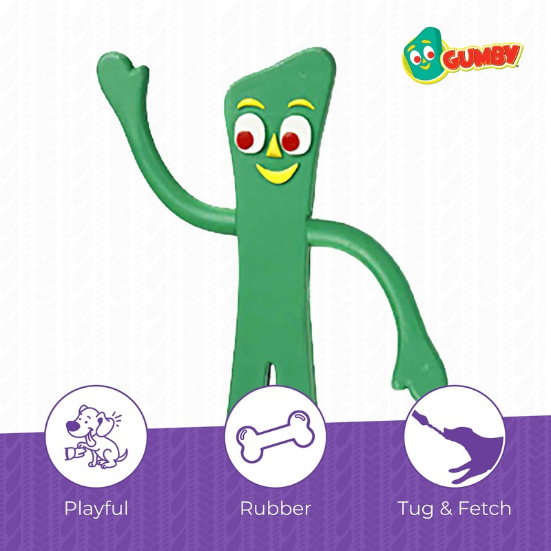 Multipet Gumby Latex Dog Toy - Squeaky Toy for All