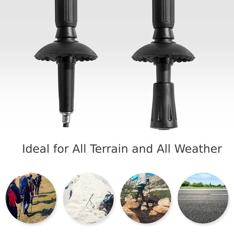 SPOTRAVEL Telescopic Trekking Poles, 2 Pack Aluminum Hiking Sticks, Lightweight