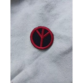 Symbols Peace Sign Mini Patch 1.25" inch High Quality Iron On Embroidered