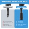 KINGGEAR Cane Tips - 6Pcs Replacement Rubber Cane Tips for