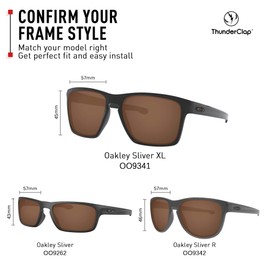 ThunderClap Polycarbonate Lenses Replacement for Oakley Sliver XL Sunglasses OO9341 - Fired Brick Anti-Fog