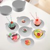 zsccxq Mini Cake Boards 50 Pack 4 Inch Silver Mini