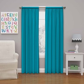 ECLIPSE Blackout Thermal Rod Pocket Window Curtain for Bedroom or Nursery (1 Panel)