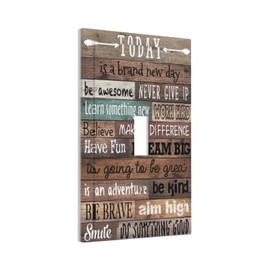 Inspirational Quotes Single Toggle Light Switch Cover 1 Gang Decorative Wall Plate Electrical Switchplate Rustic Wood Faceplate for Barn Door Farmhouse Kitchen Country Chalet Decora