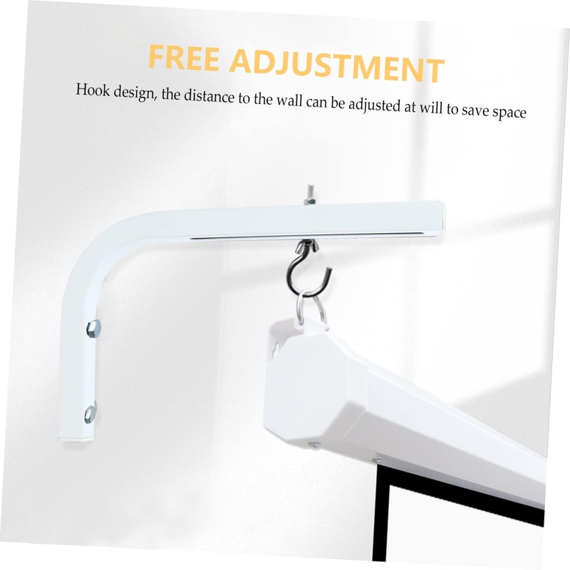 COHEALI 2pcs Projector Screen Mount Bracket Wall Hanging Hook Bracket