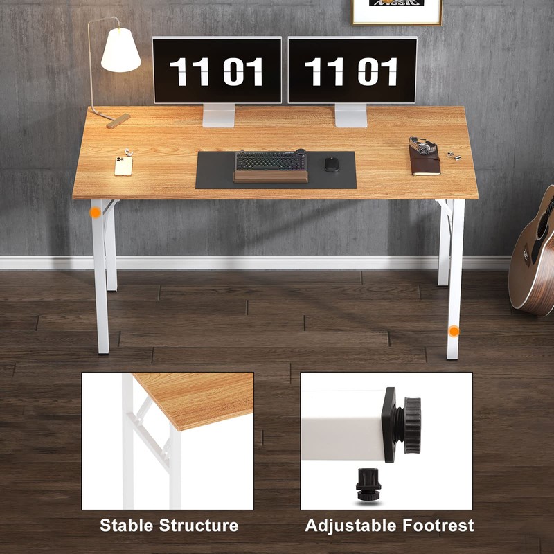Need Computer Desk Office Desk 62 inches Folding Table with