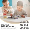 SAFIGLE Natural Stone Round Painting Stone Smooth Rock DIY Painting