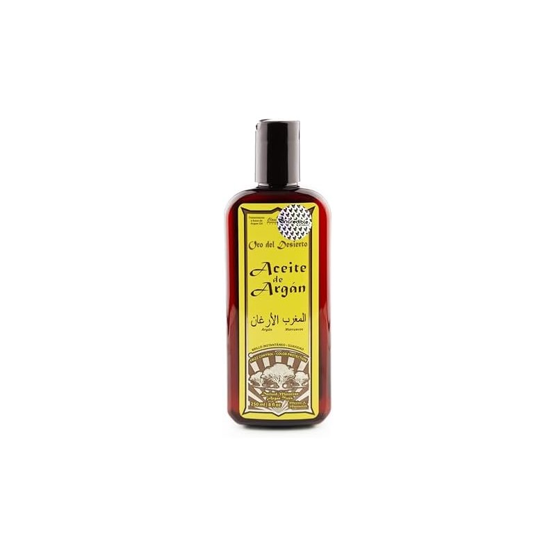 Aceite de Argan 250ml Agentes Termoprotectores Hidratación Rapida 100% Frizz