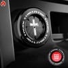 Tybasthe Tybasthe Rotary Push Start Button Cover, Cross Car Accessories