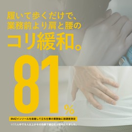 BMZ 立ち仕事 インソール アシトレワーカーズ S (23.0-24.5) 中敷き 衝撃吸収