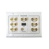 AV Wall Plate HDMI & 7.1 Speaker Cable Wall Plate