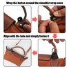 1 Leather Shoulder Strap, 2 Punch-Free Leather Buckles, Bag Shoulder