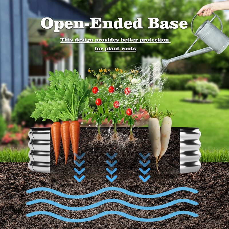 ZFHgarden Raised Garden Bed, 4x2x1ft Raised Beds for Gardening Outdoor