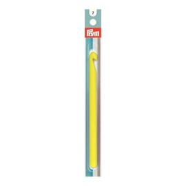 Prym Wool Crochet Hook Without Handle 14cm, 7.00mm, Synthetic Material, Yellow, 19.5 x 1.7 x 7 cm