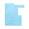 DS. DISTINCTIVE STYLE Alphabet Stencils Set of 4 Plastic Letter
