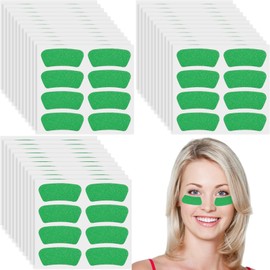 140 Pairs Eye Black Stickers, Glitter Football Stickers for Softball, Football, Lacrosse Fans, Green Team Spirit Accessories for Sports Events (Green)