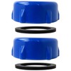 lingsee Replacement Drain Valve Caps,Blue Replacement Drain Valve Caps Plastic