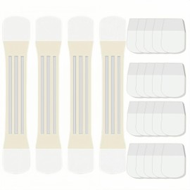 Instant Neck Lift Tape – Invisible Face & Neck Lifting Patch for Women. Effortlessly Smooth Wrinkles, Double Chin & Saggy Skin Perfect for Women & Girls(4 Elastic Bands and 20 Replacement Patch)