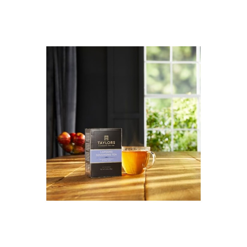Taylors of Harrogate Lapsang Souchong, Black Tea, Pillow Tea Bags,