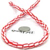1 Strand of 60 Red & White Candy Cane Striped