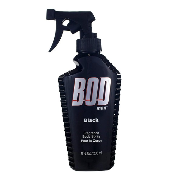 Parfums De Coeur Bod Man Black Fragrance Body Spray for Men, 8 Ounce