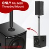 NiuNyuNeu Set of 2 Speaker Poles for Subwoofer 30"-48" Height