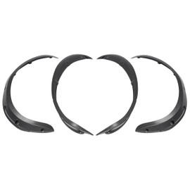 Wutist Golf Cart 4PCS Fender Flare Compatible with Icon Advanced EV and Evolution Forester 4 or 6 Passenger Seat Golf Cart Black ABS