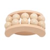 Wooden Massage Ball Roller with 10 Beads Deep Tissue Relief