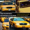 NBWDY Led Light Signs for Car,Blue Taxi Sign for Car