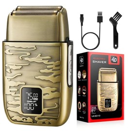 Largner Rechargeable Electric Shaver with 3 Speeds, Waterproof Electric Razor for Wet & Dry Use, Personal Care Appliances for Men, Hair Cutting Machines