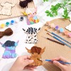 NeusWonder 24 Pcs Wooden Highland Cow Craft Kit, Highland Cow