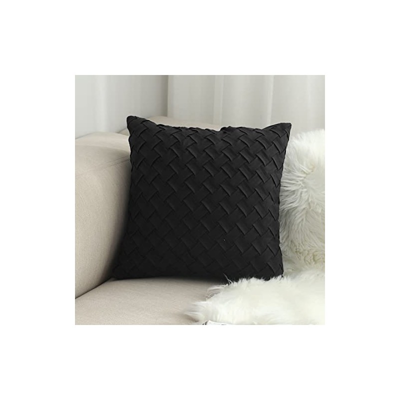 vctops Boho Basket Weave Pattern Decorative Throw Pillow Cover Super