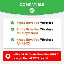WC Freeze Nova Pro Wireless-Cooling Gel Earpads for Steelseries Arctis Nova Pro Wireless by Wicked Cushions (Does Not Fit Pro Wired), Improved Durability, Thickness & Sound Isolation | The Simulation