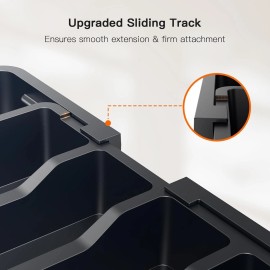 Pipishell Kitchen Utensil Storage Tray Silverware Drawer Organizer Expandable BPA-Free