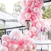 PartyWoo Light Pink Balloons 120 pcs Different Sizes of 18