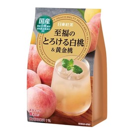 Nittoh Fruit Drink Mix White Peach & Golden Peach Flavour (8 Sachets) 88g