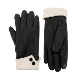 Andiker Thermohandschuhe für Frauen, Damen Touchscreen Handschuhe für kaltes Wetter, Handschuhe mit warmem Plüschfutter für Pendler Radfahren Winter Outdoor Aktivitäten (Schwarz)